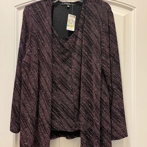 Onyx Black and Purple jacket & tank set